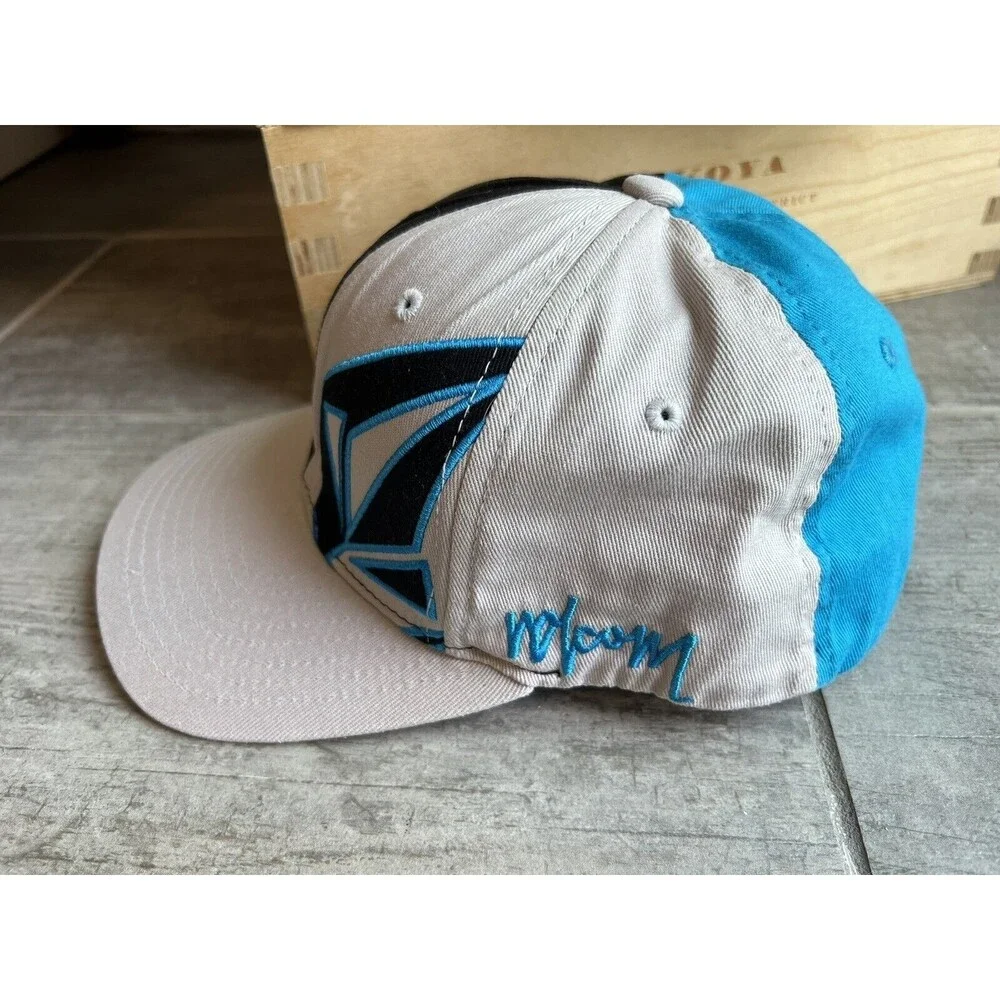 Volcom Stone Youth Full Stone Flexfit Hat Black Blue Surf Skate California